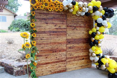 sunflower backdrop ideas|decorating with sunflowers theme.